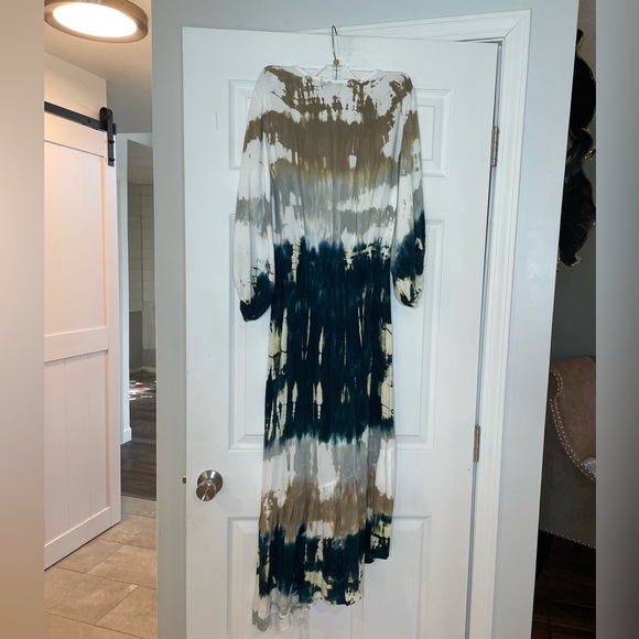 Young Fabulous & Broke Tie Dye Wrap Dress - Large - Picture 3 of 4
